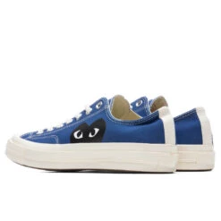 Converse X Comme Des Garcons PLAY All Star Chuck '70 Ox - Blue -Fashion Clothing Store Converse x Comme Des Garcons PLAY All Star Chuck 70 Low Blue AZ K121 001 2 07 15 2021 01 4