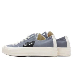 Converse X Comme Des Garcons PLAY All Star Chuck '70 Ox - Grey -Fashion Clothing Store Converse x Comme Des Garcons PLAY All Star Chuck 70 Low Grey AZ K121 001 1 07 15 2021 01 3