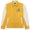Crown Varsity Jacket - Saffron -Fashion Clothing Store Crown Varsity Jacket Saffron AWK FW23 OT005 SAF 10 01 23 Feature KN
