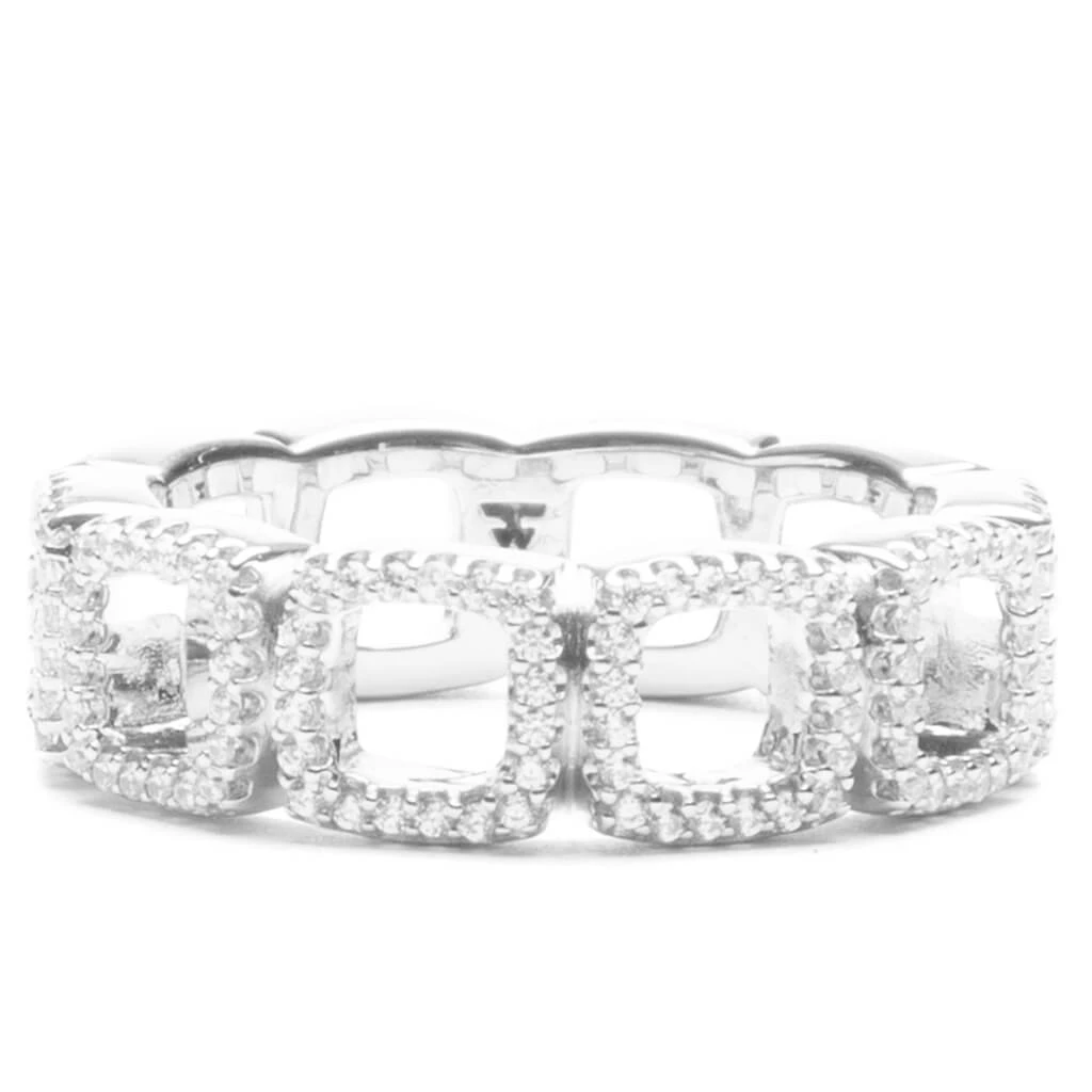 Tom Wood Cushion Band Open Zirconia - 925 Sterling Silver 3 Tom Wood Cushion Band Open Zirconia - 925 Sterling Silver
