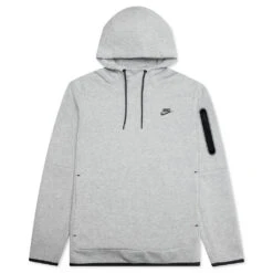 Nike Sportswear Tech Fleece Pullover Hoodie - Dark Grey Heather
