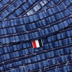 Denim Ribbon Tweed Oversized Shirt Jacket - Medium Blue -Fashion Clothing Store Denim Ribbon Tweed Oversized Shirt Jacket Medium Blue MJO165A F0294 460 09 13 23 Feature VR 8