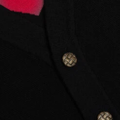 Heart Cardigan - Black -Fashion Clothing Store Emotionally Unavailable Heart Cardigan Black EU FW22 CRD 02 12 02 22 Feature DV 7