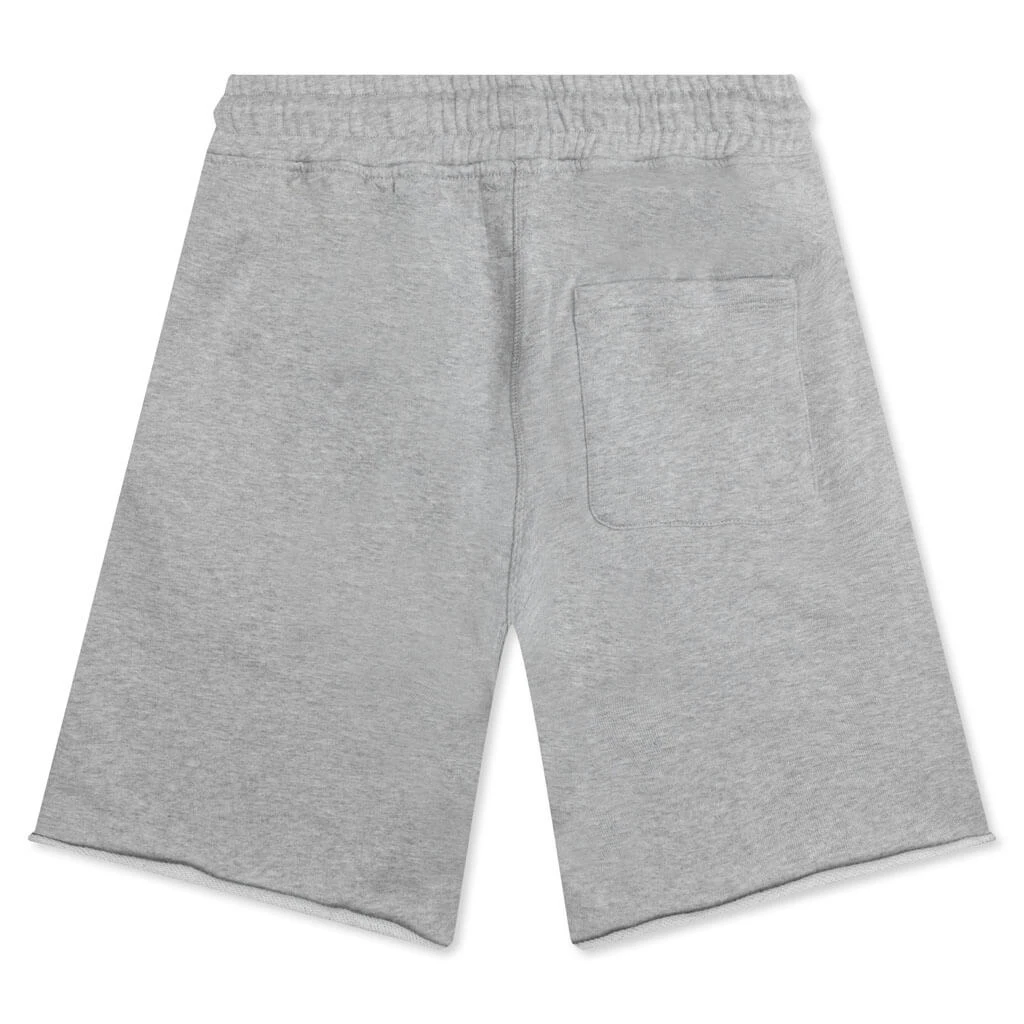 Heart Logo Sweatshort - Heather Grey 4 Heart Logo Sweatshort - Heather Grey - Image 2