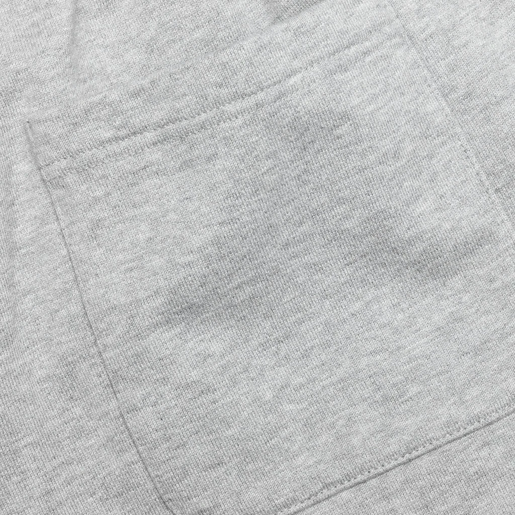 Heart Logo Sweatshort - Heather Grey 6 Heart Logo Sweatshort - Heather Grey - Image 4