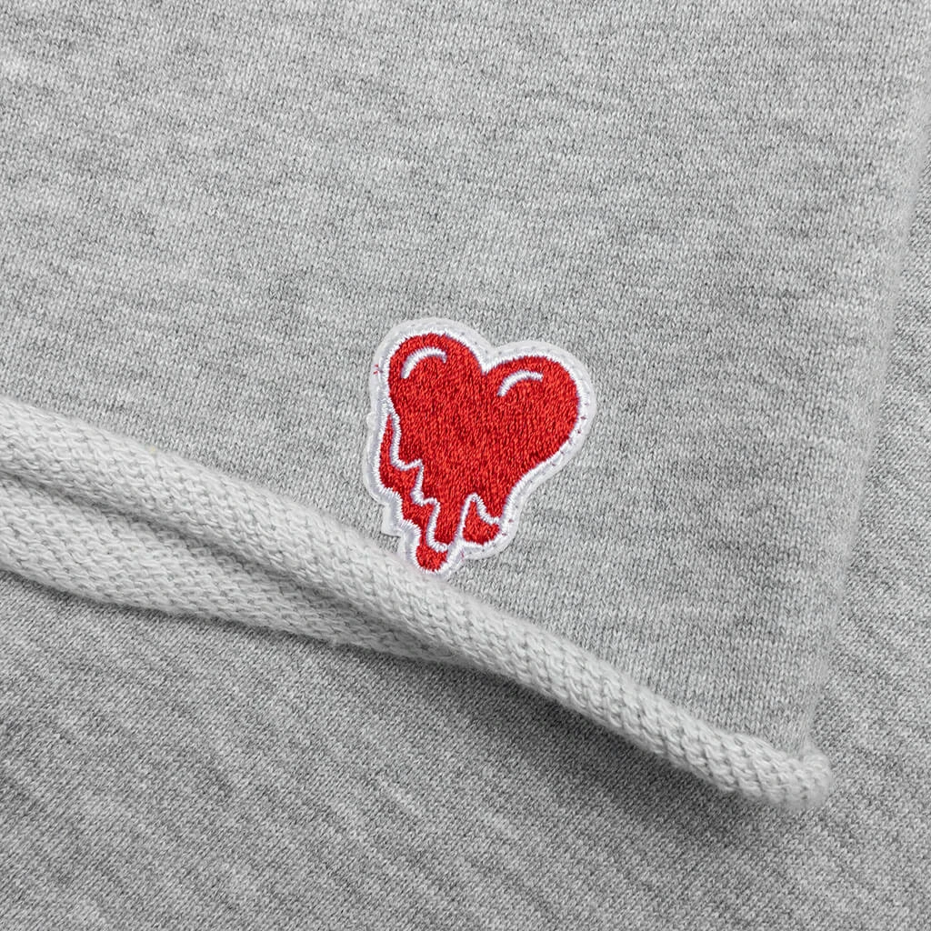 Heart Logo Sweatshort - Heather Grey 7 Heart Logo Sweatshort - Heather Grey - Image 5