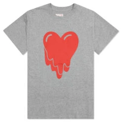 Heart Logo Tee - Heather Grey
