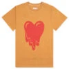 Heart Logo Tee - Tan -Fashion Clothing Store Emotionally Unavailable Heart Logo Tee Tan EU SS23 TEE6 TAN 03 11 23 Feature DV KN