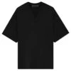 Essentials V-Neck - Jet Black 2 Essentials V-Neck - Jet Black -Fashion Clothing Store Essentials V Neck Jet Black 125BT234110F Feature 1