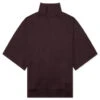 3/4 Half Zip - Plum -Fashion Clothing Store Fear Of God Essentials 3 4 Half Zip Plum 192BT224315F 06 07 23 Feature KN