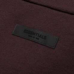 3/4 Half Zip - Plum -Fashion Clothing Store Fear Of God Essentials 3 4 Half Zip Plum 192BT224315F 06 07 23 Feature KN 6