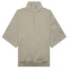 3/4 Half Zip - Seal -Fashion Clothing Store Fear Of God Essentials 3 4 Half Zip Seal 192BT224313F 06 10 23 Feature KN MG