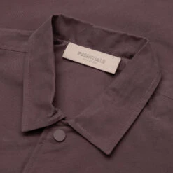 Kid's Long Coat - Plum -Fashion Clothing Store Fear Of God Essentials Kid s Long Coat Plum 785BT226045K 06 11 23 Feature VR 6