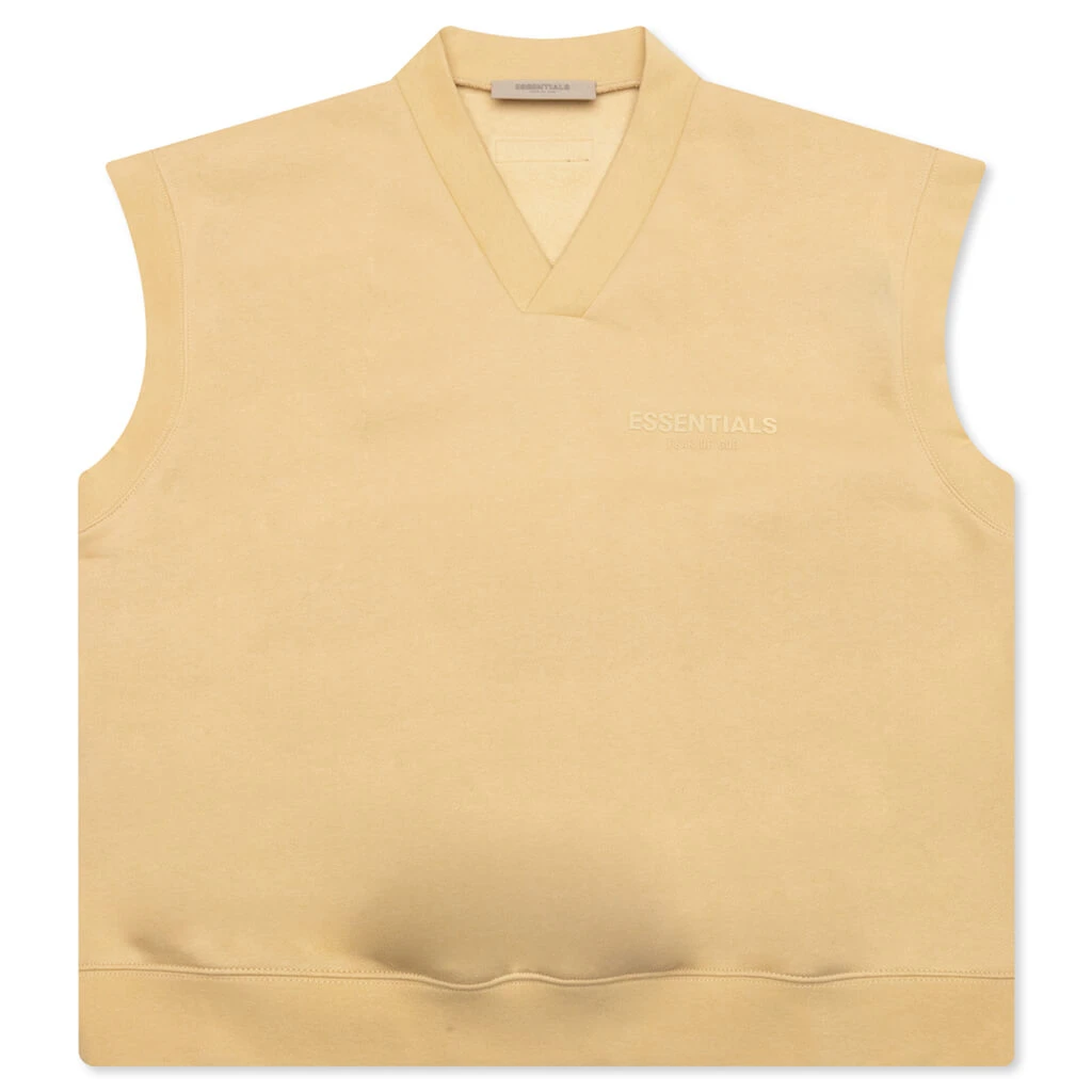 Women's V Neck Vest - Sand 3 Women's V Neck Vest - Sand