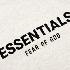 Essentials Core Relaxed Mockneck - Light Oatmeal -Fashion Clothing Store Fear of God Essentials Core Relaxed Mockneck Light Oatmeal 192BT212261F 07 25 22 Feature JM 4