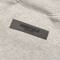 Essentials Kid's Crewneck - Dark Oatmeal -Fashion Clothing Store Fear of God Essentials Kids Crewneck Dark Oatmeal 785BT214363K 11 22 22 Feature NF 56