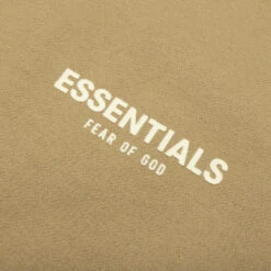 Essentials Kid's Mockneck - Oak -Fashion Clothing Store Fear of God Essentials Kids Mockneck Oak 785BT214275K 11 21 22 Feature NF 34