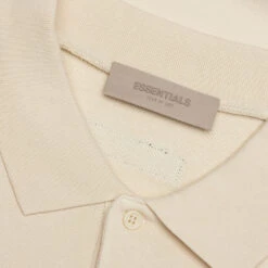 Essentials L/S Polo - Egg Shell -Fashion Clothing Store Fear of God Essentials L S Polo Egg Shell 192SU224190F 01 09 23 Feature VR 8