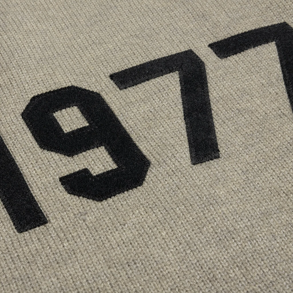 Essentials Raw Edge Sweater - Dark Oatmeal 5 Essentials Raw Edge Sweater - Dark Oatmeal - Image 3