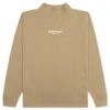 Essentials Relaxed Mockneck - Oak 1 Essentials Relaxed Mockneck - Oak -Fashion Clothing Store Fear of God Essentials Relaxed Mockneck Oak 192BT212084F 11 02 22 Feature NF VR