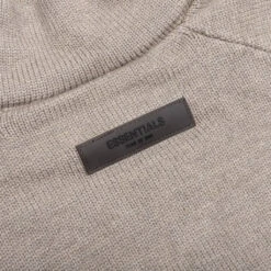 Essentials Women's Cardigan - Dark Oatmeal -Fashion Clothing Store Fear of God Essentials Women s Cardigan Dark Oatmeal 192BT213101FW 01 30 23 Feature VR 6