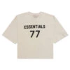 Essentials Women's Football Tee - Wheat -Fashion Clothing Store Fear of God Essentials Women s Football Tee Wheat 125bt213021fw 05 05 22 Feature 6