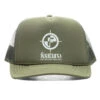 Crosshair Trucker Hat - Olive Green -Fashion Clothing Store Feature Crosshair Trucker Hat Olive Green FEA112521X02 04 13 22 Feature 3