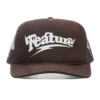 Spike Trucker Hat - Brown 2 Spike Trucker Hat - Brown -Fashion Clothing Store Feature Spike Trucker Hat Brown FEA112521X04 12 01 2021 01