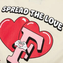 Spread The Love Tee - Cannolli Cream/Red -Fashion Clothing Store Feature Spread the Love Tee Cannolli Cream Red F021423X02CA 01 30 23 Feature KN 5