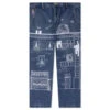 Fire Escape Embroidered Jeans - Blue -Fashion Clothing Store Fire Escape Embroidered Jeans Blue AW23 PT 3 08 17 23 Feature VR