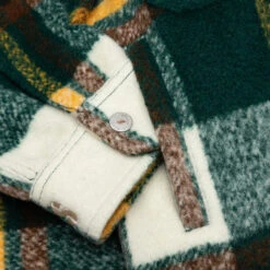 Pleasures Folklore Plaid Work Jacket - Green 12 Pleasures Folklore Plaid Work Jacket - Green -Fashion Clothing Store Folklore Plaid Work Jacket Green P23F003 GREEN 09 28 23 Feature KN