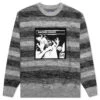 Gradient Knit Sweater - Black/Grey