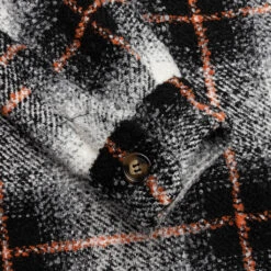 Heavy Oversized Flannel - Black/Orange -Fashion Clothing Store Fucking Awesome Heavy Oversized Flannel Black Orange FAFW21O008 10 24 2021 01 3