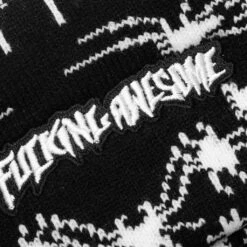 Spider Stamp Cuff Beanie - Black 7 Spider Stamp Cuff Beanie - Black -Fashion Clothing Store Fucking Awesome Spider Stamp Cuff Beanie Black FAQ221H029 08 27 2021 01 3