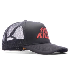 ATK Stack Logo Trucker - Black -Fashion Clothing Store Gallery Dept. ATK Stack Logo Trucker Black ATKS 9100 BLCK 06 29 23 Feature VR 4