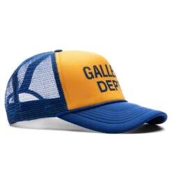 GD Logo Trucker - Yellow/Navy -Fashion Clothing Store Gallery Dept. GD Logo Trucker Yellow Navy TC 9145 YLNV 04 20 23 Feature DV 4