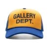GD Logo Trucker - Yellow/Navy -Fashion Clothing Store Gallery Dept. GD Logo Trucker Yellow Navy TC 9145 YLNV 04 20 23 Feature DV KN