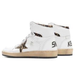 Golden Goose Women's Sky Star Star And Ankle - White/Beige 8 Golden Goose Women's Sky Star Star And Ankle - White/Beige -Fashion Clothing Store Golden Goose Sneakers Sky Star Star and Ankle White Beige GWF00230.F002193.10805 09 15 23 Feature KN 5