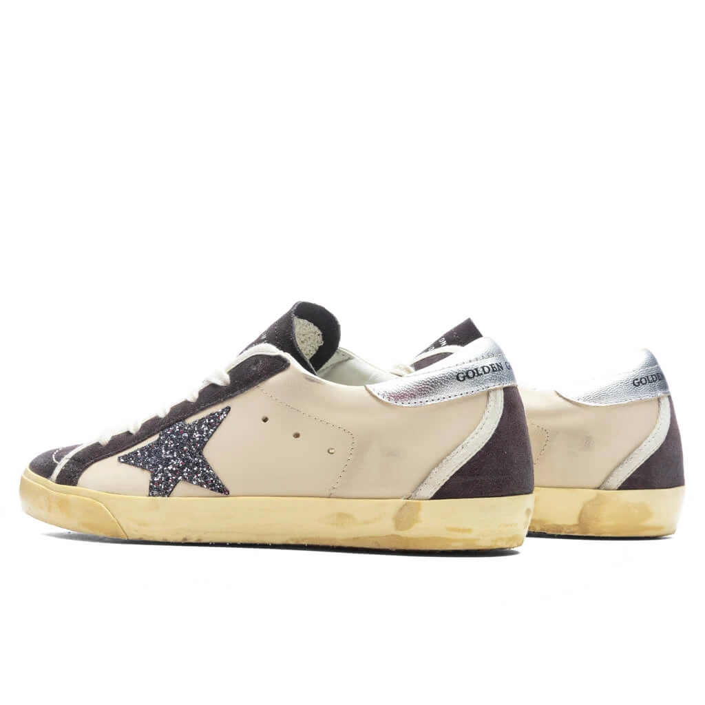 Golden Goose Women's Superstar Glitter Star - Beige/Dark Grey/Grey 5 Golden Goose Women's Superstar Glitter Star - Beige/Dark Grey/Grey - Image 3