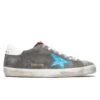 Golden Goose Super-Star Sneakers - Grey/Turquoise 1 Golden Goose Super-Star Sneakers - Grey/Turquoise -Fashion Clothing Store Golden Goose Sneakers Superstar Grey Turquoise GMF00101.F000339.60253 12 12 2020 01
