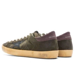 Golden Goose Super-Star Sneakers - Green/Black/Bordeaux -Fashion Clothing Store Golden Goose Super Star Green Black Bordeaux GMF00101.F003178.35810 05 21 23 Feature JP 5
