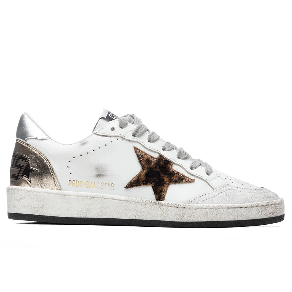 Golden Goose Women's Ball Star - White/Beige Brown 3 Golden Goose Women's Ball Star - White/Beige Brown