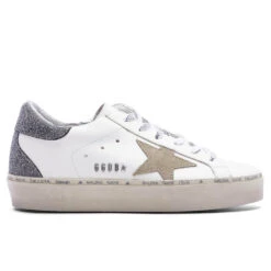 Golden Goose Women's Hi-Star - White/Taupe/Silver