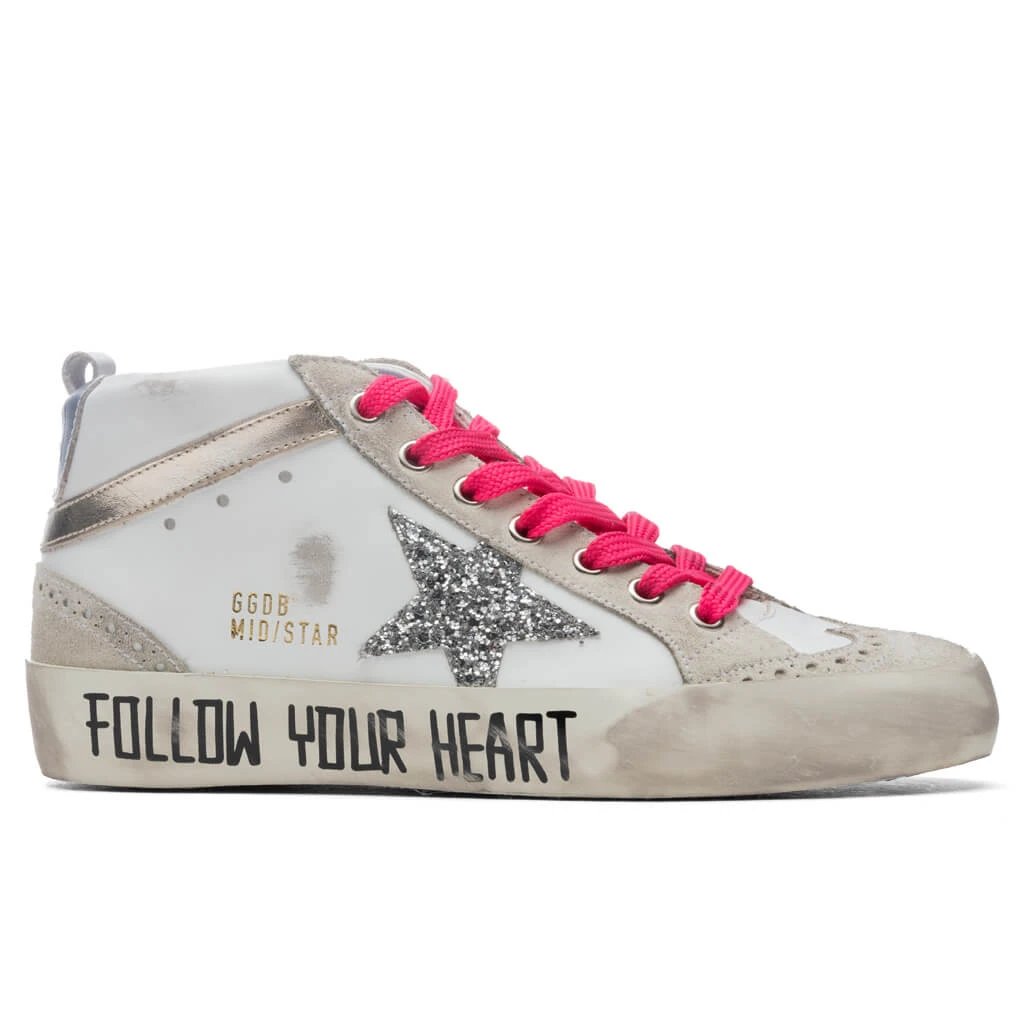 Golden Goose Women's Mid Star - White/Ice 3 Golden Goose Women's Mid Star - White/Ice