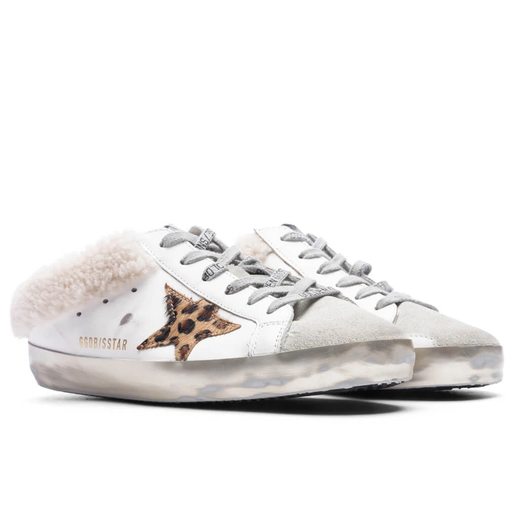 Golden Goose Women's Sabot Suede Toe - White/Beige/Brown Leopard 4 Golden Goose Women's Sabot Suede Toe - White/Beige/Brown Leopard - Image 2