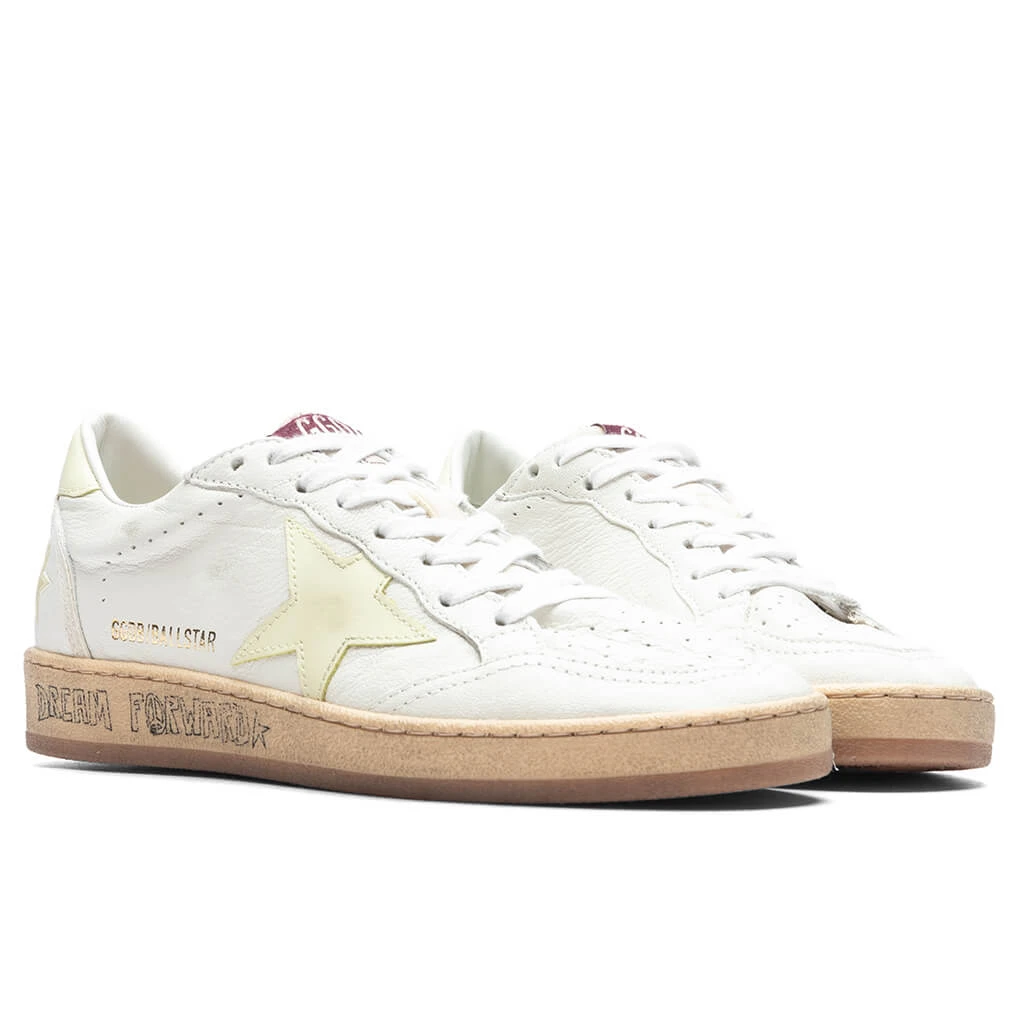 Golden Goose Women's Sneakers Leather Nappa Ball Star - Clear Yellow/White 4 Golden Goose Women's Sneakers Leather Nappa Ball Star - Clear Yellow/White - Image 2