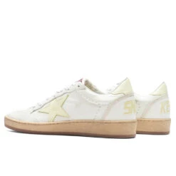 Golden Goose Women's Sneakers Leather Nappa Ball Star - Clear Yellow/White 8 Golden Goose Women's Sneakers Leather Nappa Ball Star - Clear Yellow/White -Fashion Clothing Store Golden Goose Women s Sneakers Leather Nappa Ball Star Clear Yellow White GWF00117.F004151.11388 09 15 23 Feature KN 5