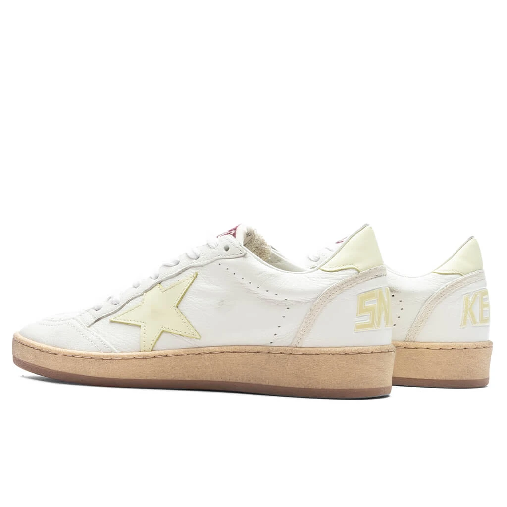Golden Goose Women's Sneakers Leather Nappa Ball Star - Clear Yellow/White 5 Golden Goose Women's Sneakers Leather Nappa Ball Star - Clear Yellow/White - Image 3
