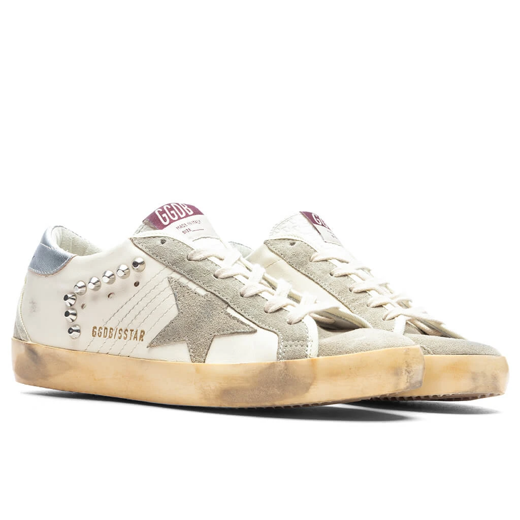 Golden Goose Women's Sneakers Nappa W/ Studs Super Star - Beige/Taupe/Silver 4 Golden Goose Women's Sneakers Nappa W/ Studs Super Star - Beige/Taupe/Silver - Image 2