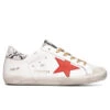 Golden Goose Women's Super-Star Sneakers - Ice White/Red Rock -Fashion Clothing Store Golden Goose Women s Super Star Ice White Red Rock GWF00101.F000109.80210 02 27 2021 01
